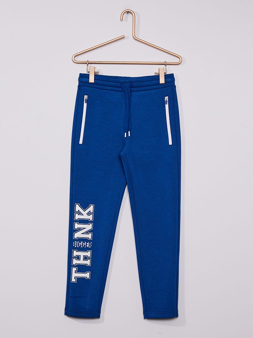 Pantalon de jogging en néoprène bleu - Kiabi