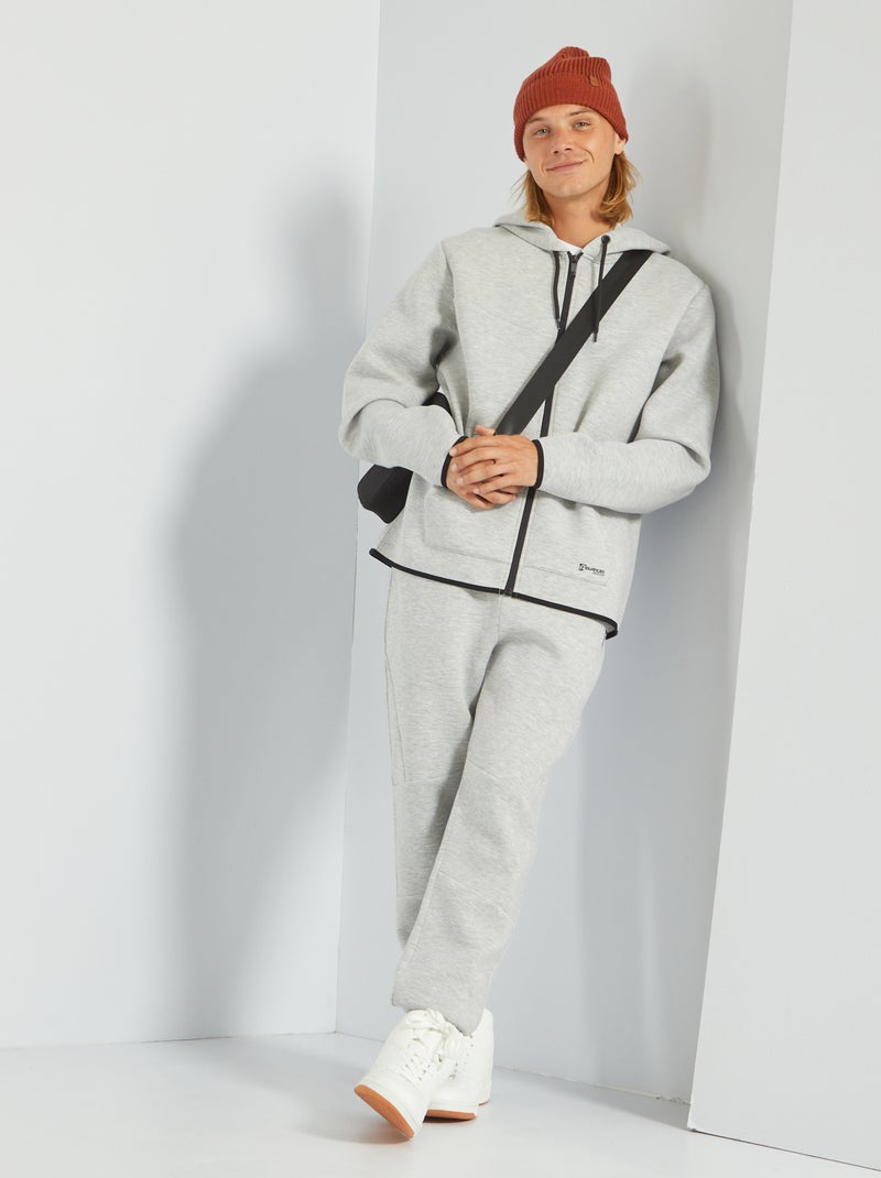 Pantalon de jogging en néoprène Gris - Kiabi