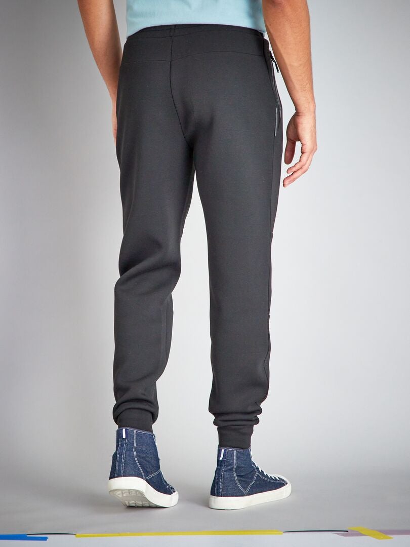Pantalon de jogging en néoprène noir - Kiabi