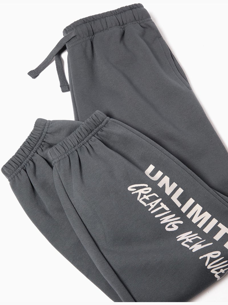 Pantalon de jogging en peluche, MO Fashion Bleu - Kiabi