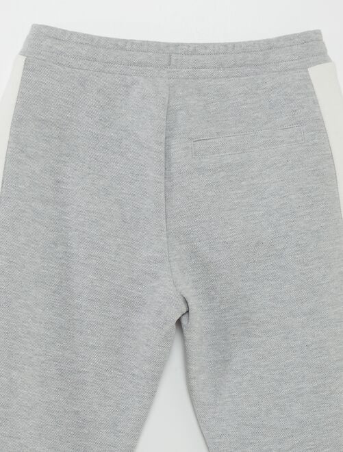 Pantalon de jogging en piqué de coton - Kiabi