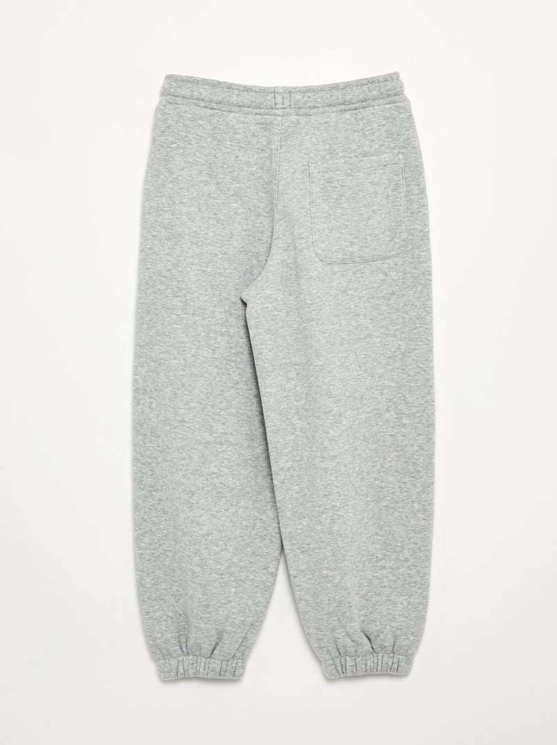 Pantalon de jogging en polaire Gris - Kiabi