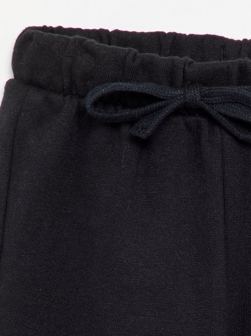 Pantalon de jogging en polaire Noir - Kiabi