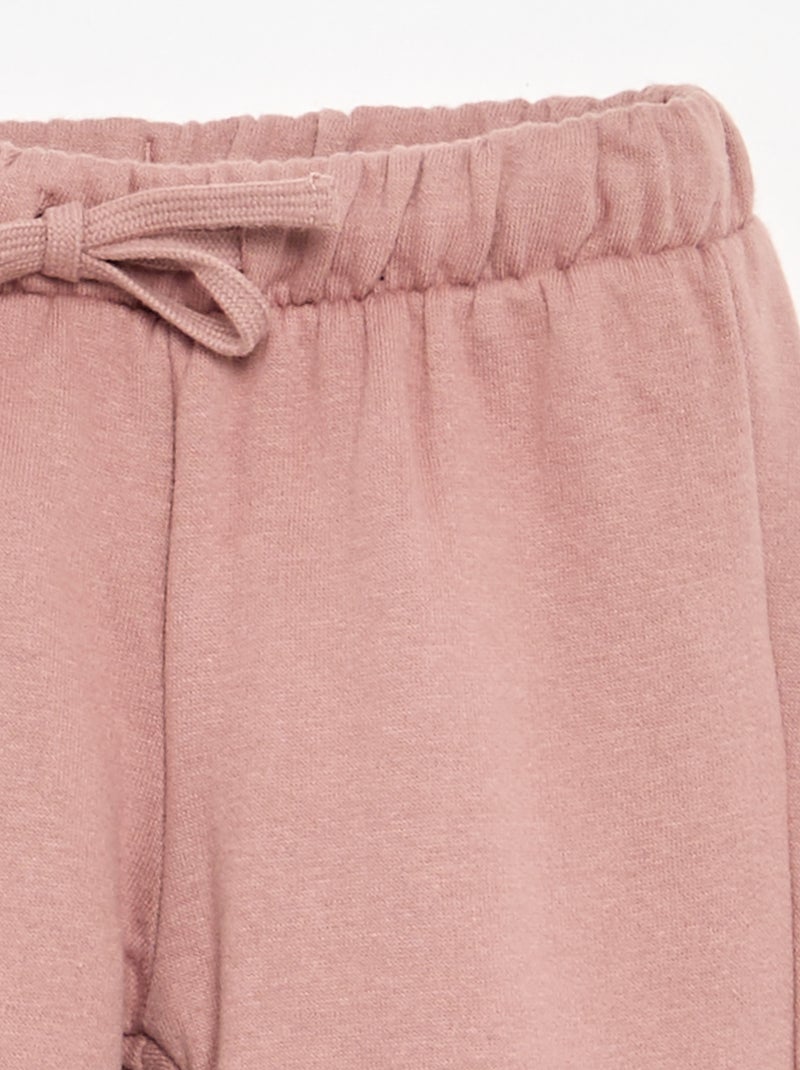 Pantalon de jogging en polaire Rose - Kiabi