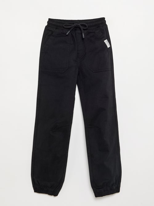 Pantalon de jogging en twill - coupe ajustée - Kiabi Pantalon de jogging en twill - coupe ajustée - Kiabi