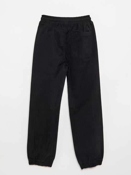 Pantalon de jogging en twill - coupe ajustée - Kiabi Pantalon de jogging en twill - coupe ajustée - Kiabi
