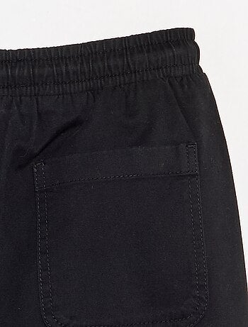 Pantalon forme jogger en twill - coupe confortable