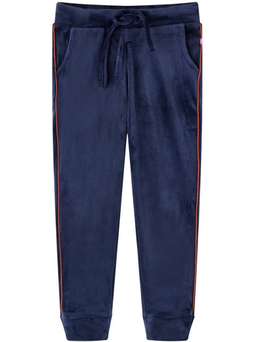 Pantalon de jogging enfant 94% polyester 6% élasthanne cordon poches - vidaxl - Kiabi