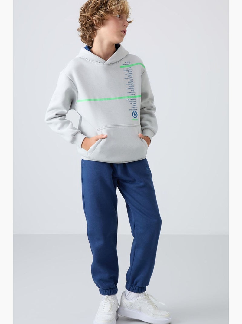 Pantalon de jogging enfant tommy Bleu Gris - Kiabi