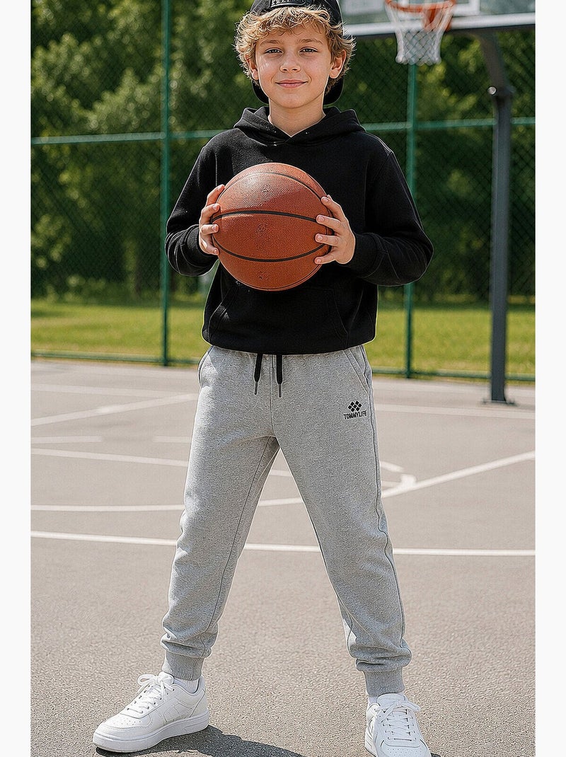 Pantalon de jogging enfant tommy Gris Noir - Kiabi