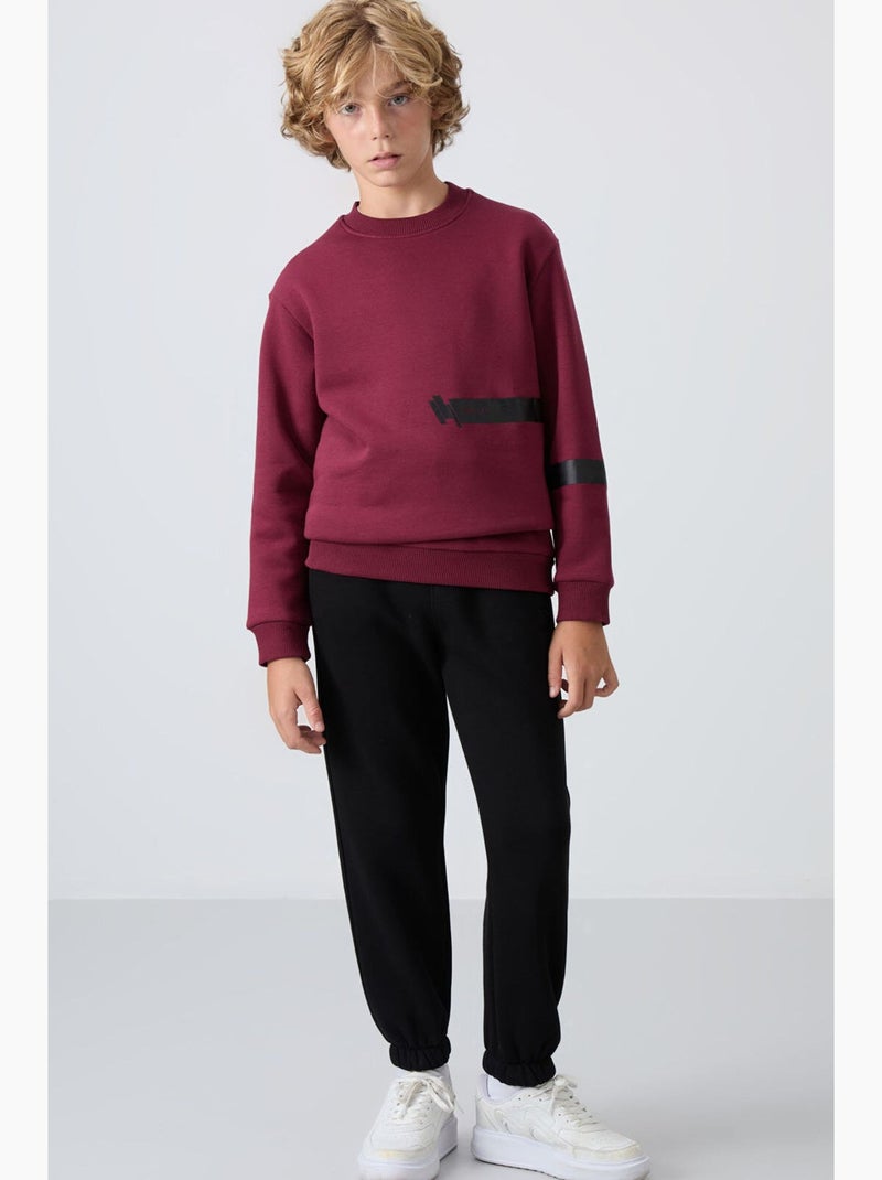 Pantalon de jogging enfant tommy Noir Beige - Kiabi