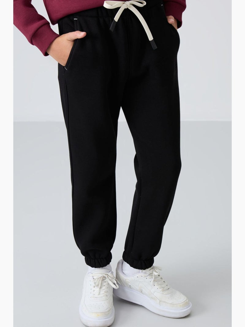 Pantalon de jogging enfant tommy Noir Beige - Kiabi