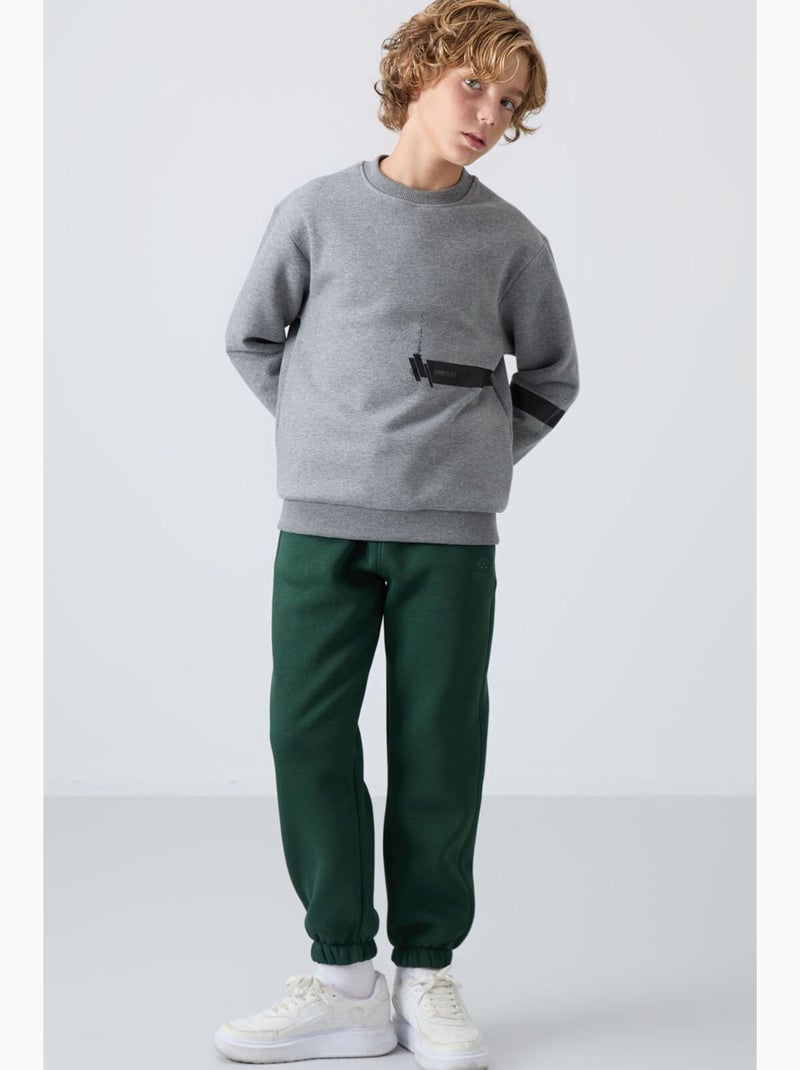 Pantalon de jogging enfant tommy Noir Vert - Kiabi