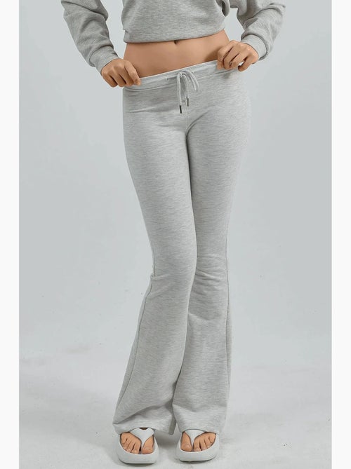 Pantalon de jogging évasé taille mi-haute avec cordon busem - Kiabi