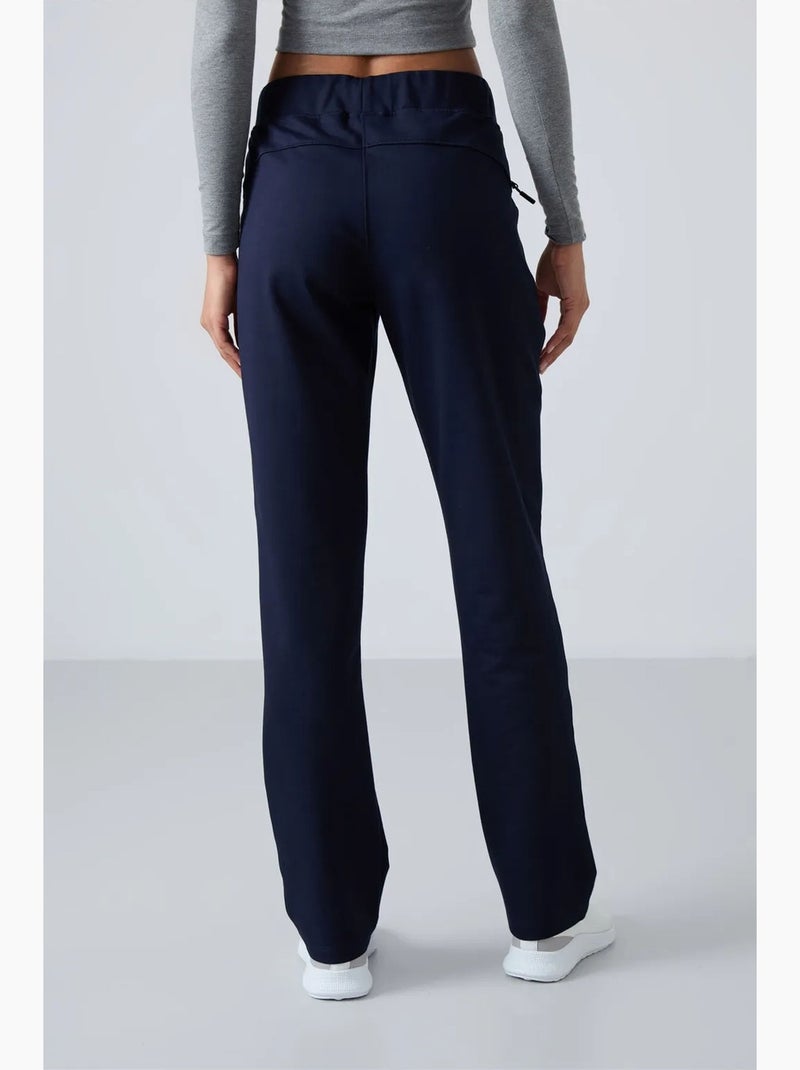 Pantalon de jogging femme à jambe droite tommy Bleu marine - Kiabi