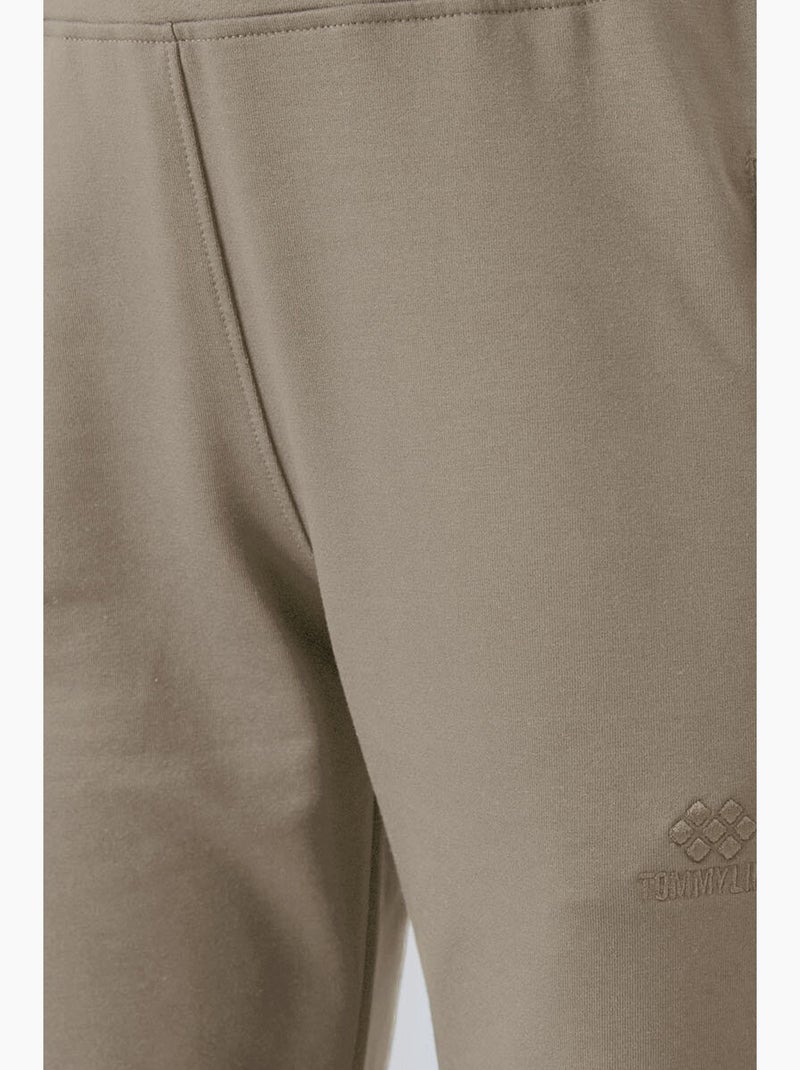 Pantalon de jogging femme à jambe droite tommy Grège - Kiabi