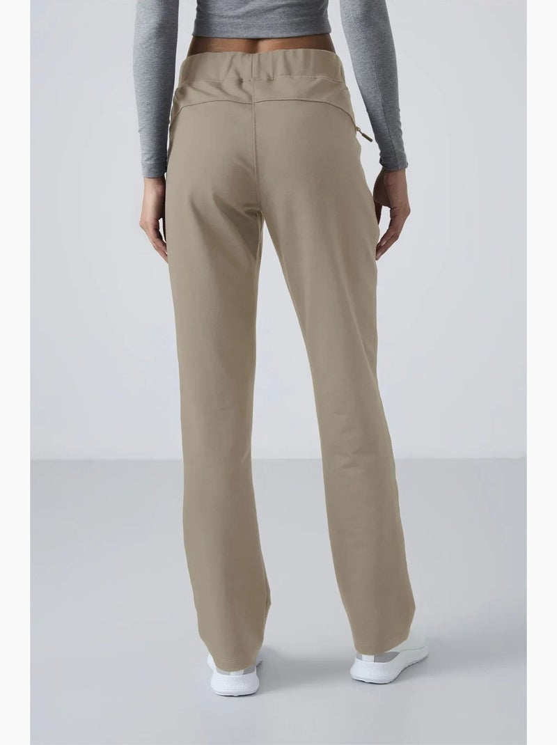 Pantalon de jogging femme à jambe droite tommy Grège - Kiabi