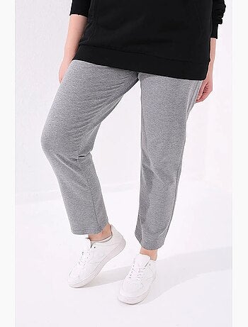 Pantalon de jogging femme à jambe droite tommy