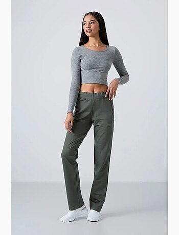 Pantalon de jogging femme à jambe droite tommy