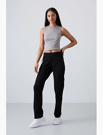 Pantalon de jogging femme à jambe droite tommy