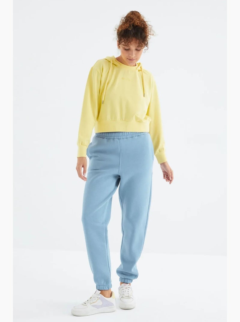Pantalon de jogging femme à taille haute tommy Bleu ciel - Kiabi