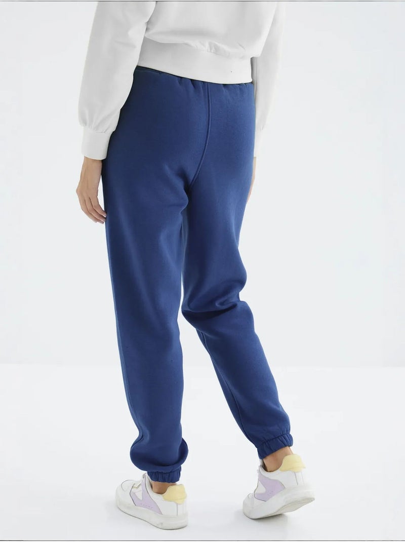 Pantalon de jogging femme à taille haute tommy Bleu cobalt - Kiabi