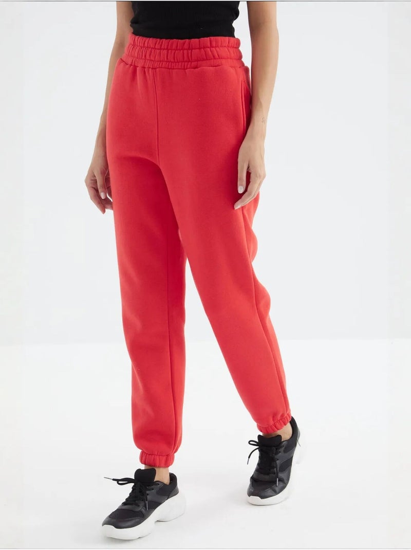 Pantalon de jogging femme à taille haute tommy Rouge - Kiabi