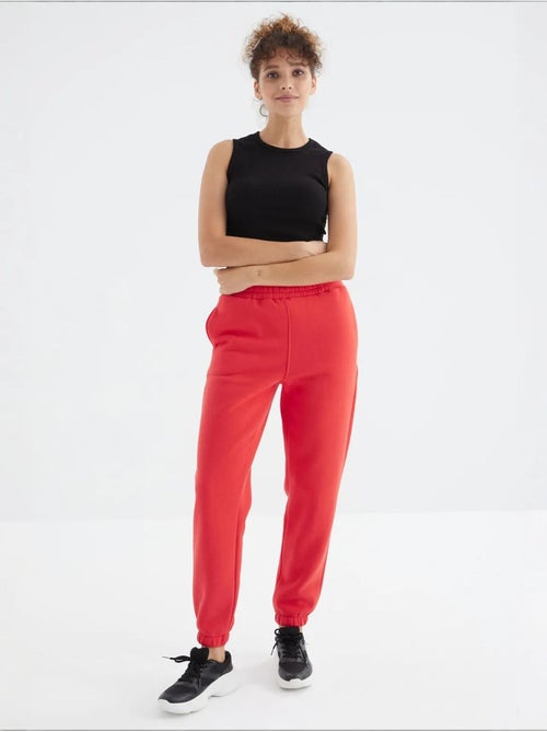 Pantalon de jogging femme à taille haute tommy - Kiabi Pantalon de jogging femme à taille haute tommy - Kiabi