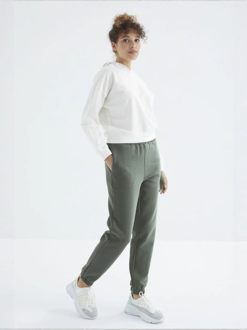 Pantalon de jogging femme à taille haute tommy Vert kaki - Kiabi