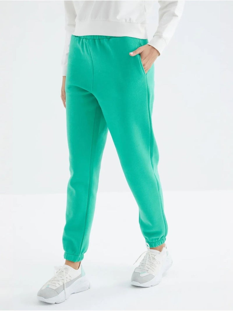 Pantalon de jogging femme à taille haute tommy Vert menthe - Kiabi