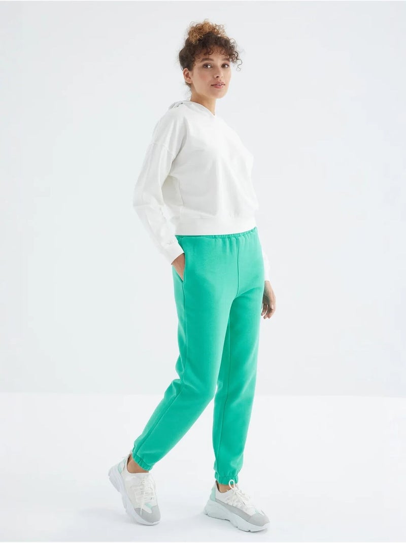 Pantalon de jogging femme à taille haute tommy Vert menthe - Kiabi