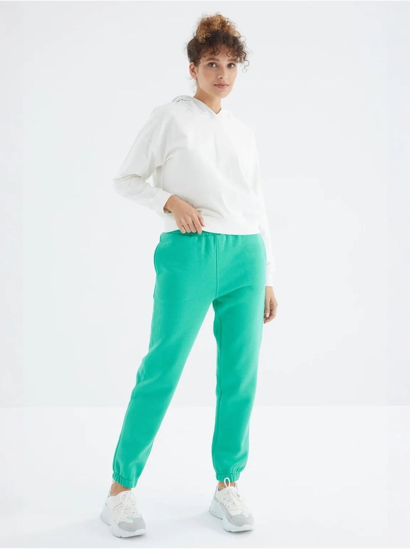 Pantalon de jogging femme à taille haute tommy Vert menthe - Kiabi
