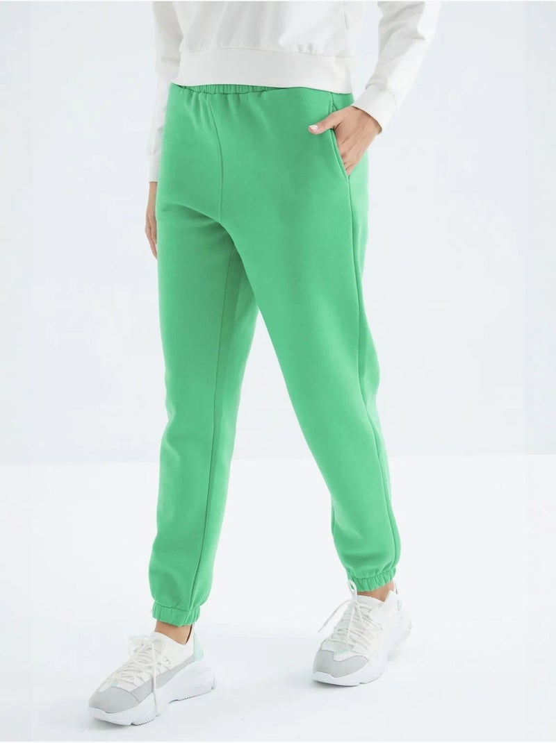 Pantalon de jogging femme à taille haute tommy Vert - Kiabi