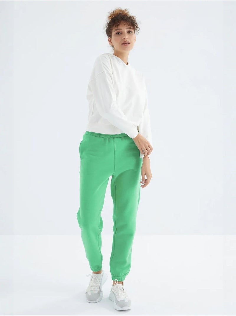 Pantalon de jogging femme à taille haute tommy Vert - Kiabi