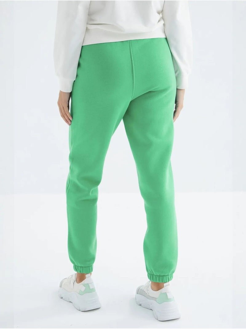 Pantalon de jogging femme à taille haute tommy Vert - Kiabi