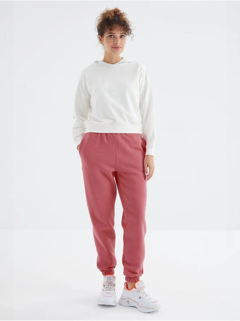 Pantalon de jogging femme à taille haute tommy Vieux rose - Kiabi