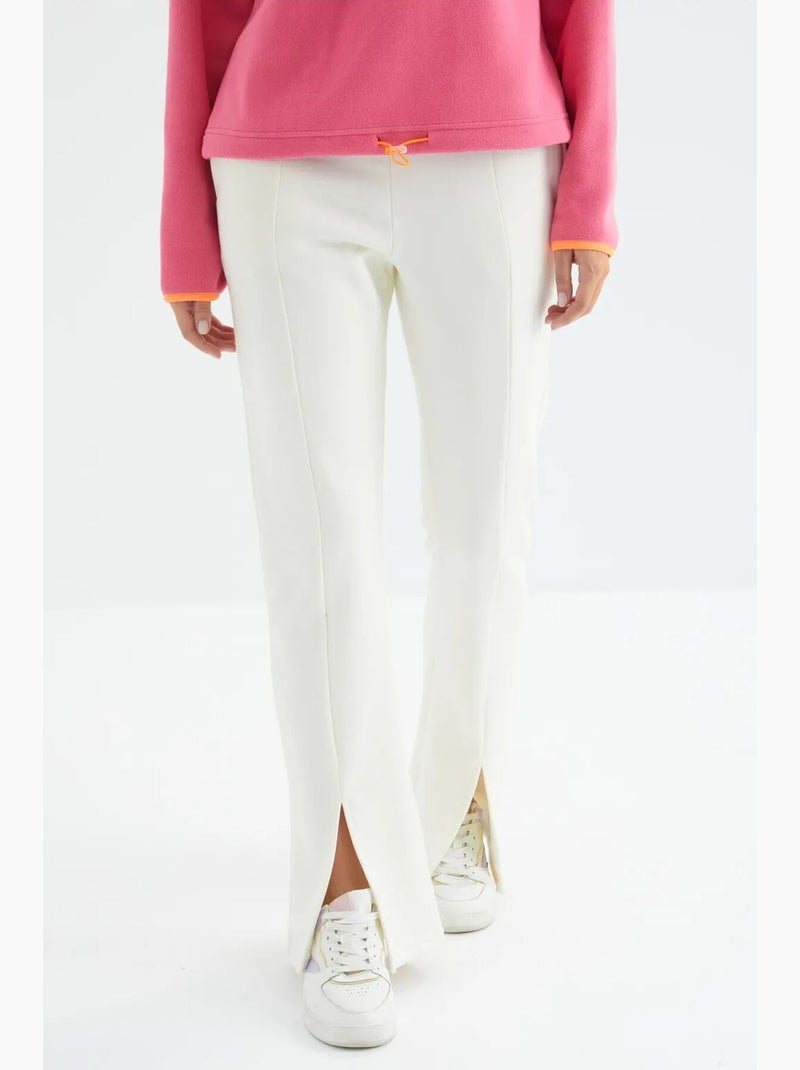 Pantalon de jogging femme coupe décontractée jambe droite tommy Blanc cassé - Kiabi