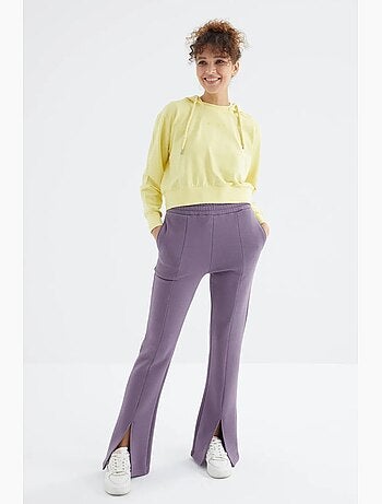 Pantalon de jogging femme coupe décontractée jambe droite tommy