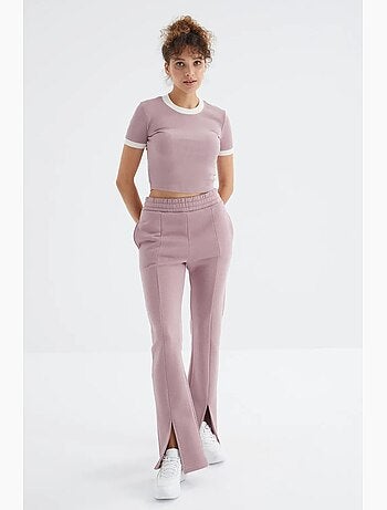 Pantalon de jogging femme coupe décontractée jambe droite tommy