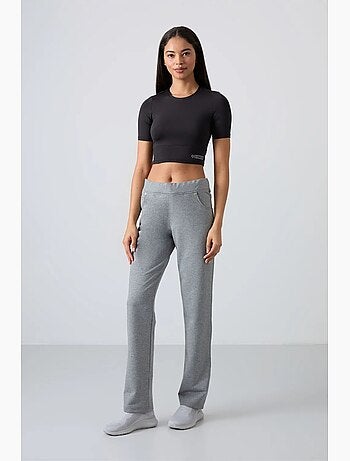 Pantalon de jogging femme coupe droite ample tommy