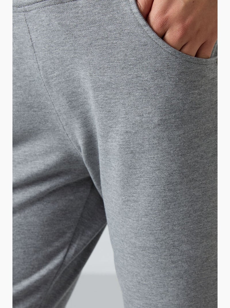 Pantalon de jogging femme coupe droite ample tommy Gris - Kiabi