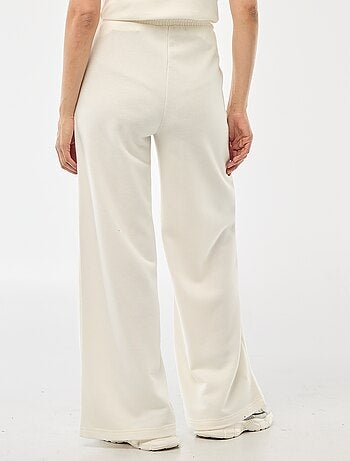 Pantalon de jogging femme en maille lourde à taille élastiquée