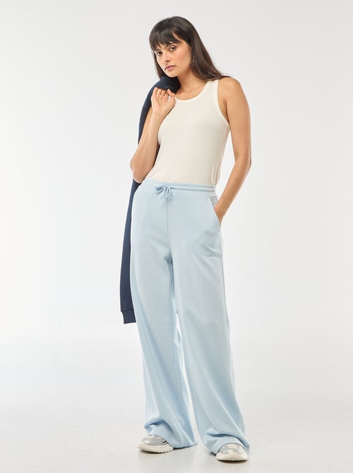 Pantalon de jogging femme en maille lourde à taille élastiquée - Kiabi Pantalon de jogging femme en maille lourde à taille élastiquée - Kiabi