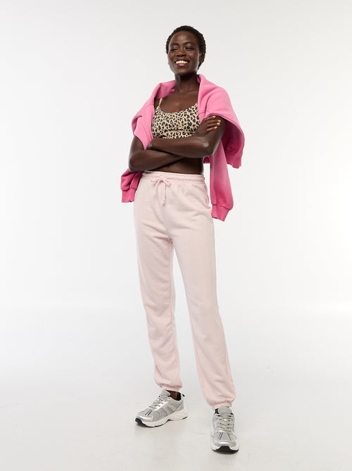 Pantalon de jogging femme en maille lourde - Kiabi