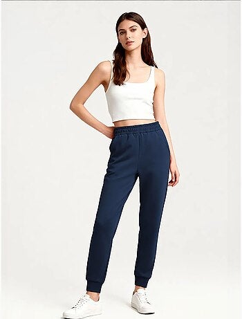 Pantalon de jogging femme en mélange de coton tommy