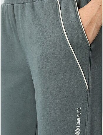 Pantalon de jogging femme en mélange de coton tommy