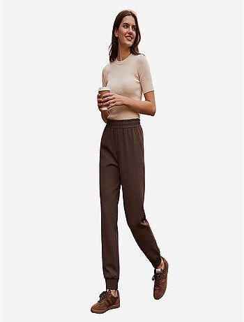 Pantalon de jogging femme en mélange de coton tommy