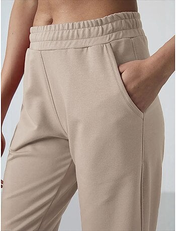 Pantalon de jogging femme en molleton, jambe droite tommy