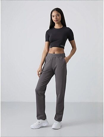 Pantalon de jogging femme en molleton, jambe droite tommy