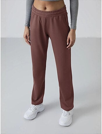 Pantalon de jogging femme en molleton, jambe droite tommy